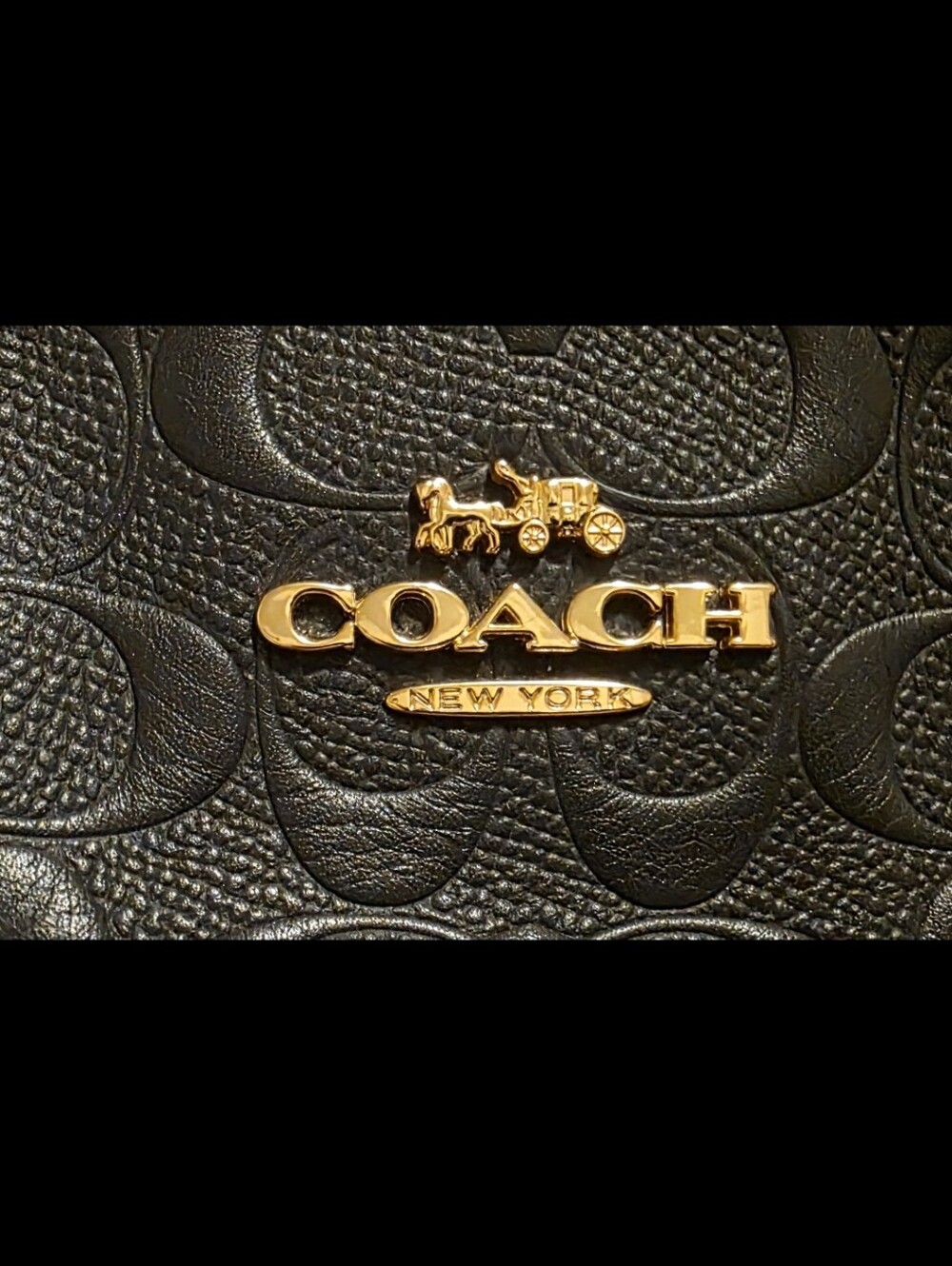 Coach "Ava" Embossed Signature Tote w/ Matching Wallet - Picture 12 of 16